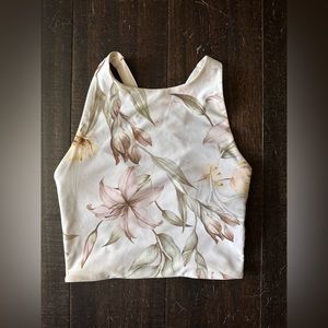 F21 Floral Workout Crop